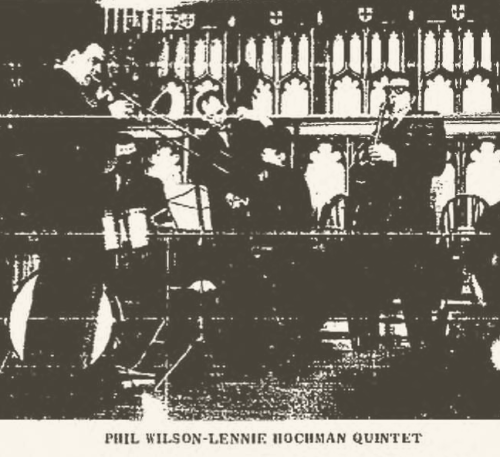 Phil Wilson - Lennie Hochman Quintet in 1968 (Bennington Banner, May 9, 1968 P. 8)
